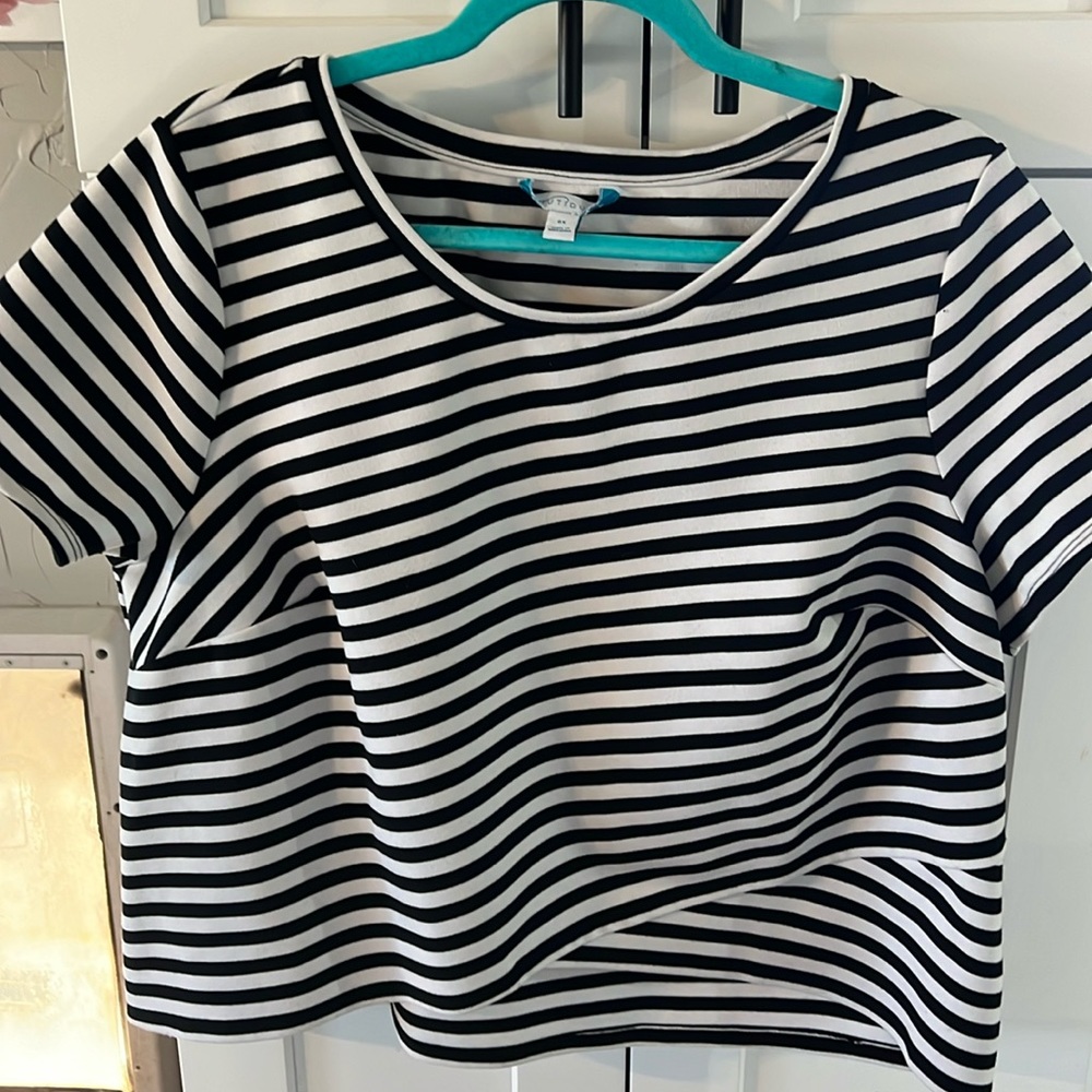 EUC Striped Mid top, size 0X